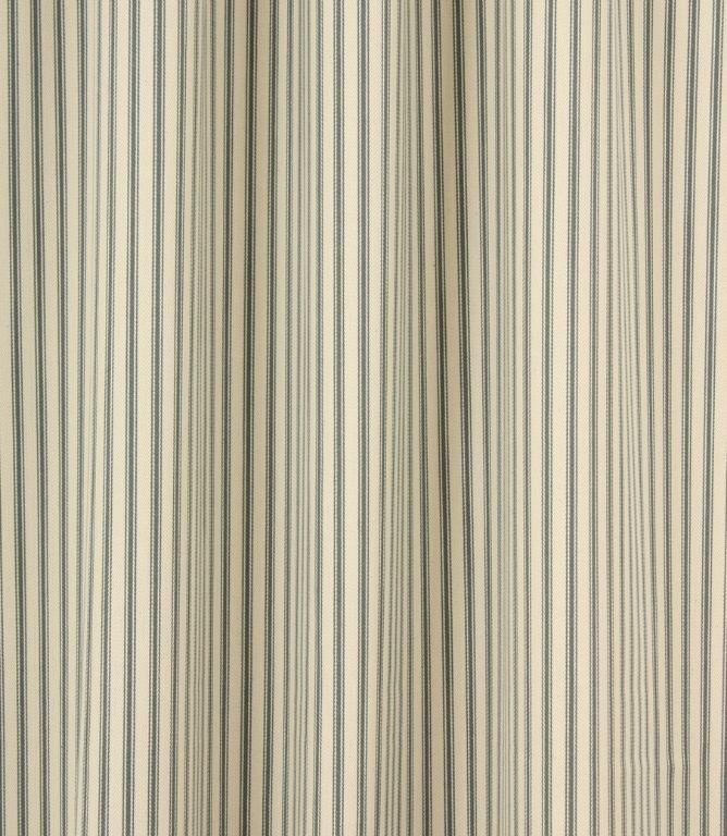 JF Ticking Fabric / Teal - Just Fabrics