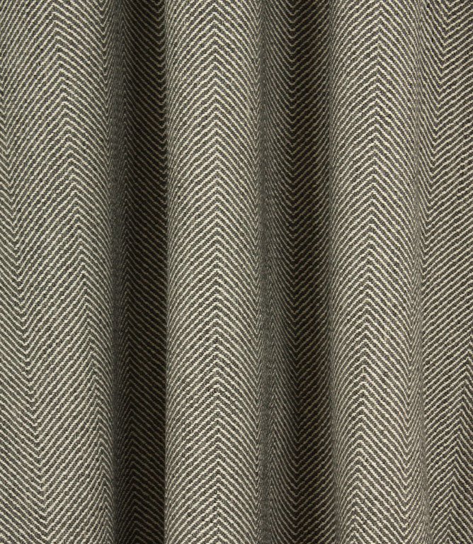 Charlbury Herringbone Fabric / Grey - Just Fabrics