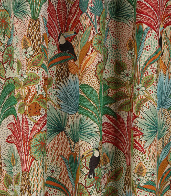 Belize Fabric / Blanc - Just Fabrics