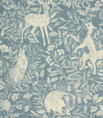 Forest Matt PVC Fabric / Denim - Just Fabrics