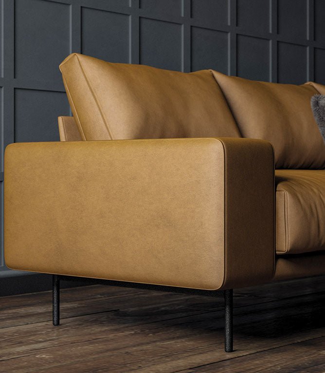 Albury Faux Leather FR Fabric / Tan - Just Fabrics