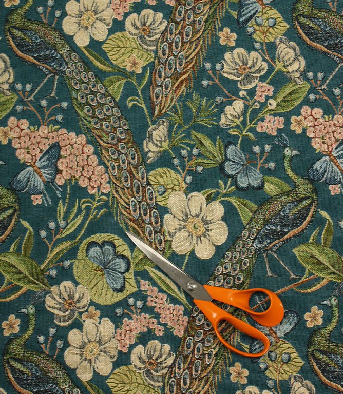 Newark Tapestry Fabric / Blue - Just Fabrics