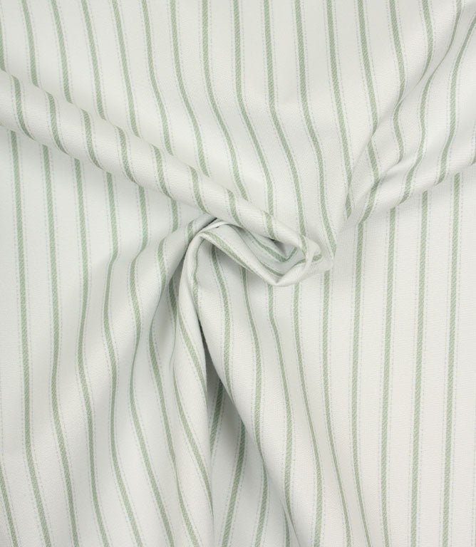 JF Ticking Blackout Lining Fabric / Sage - Just Fabrics