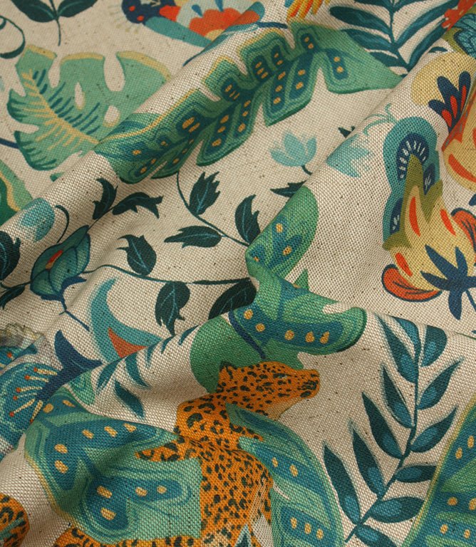Wild Eden Fabric / Azure - Just Fabrics