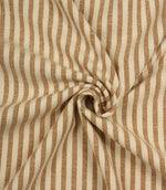 Broadway Stripe Fabric / Caramel - Just Fabrics
