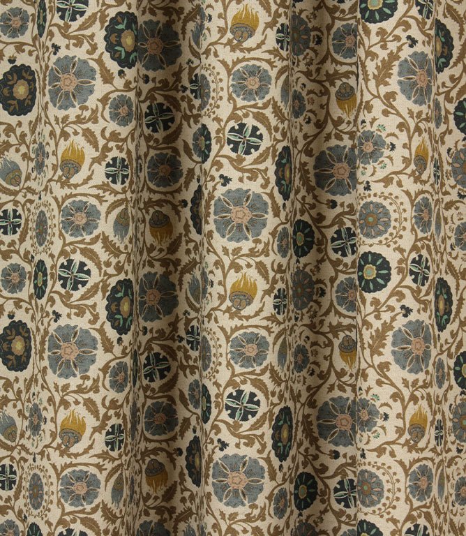 Hinton Fabric / Blue - Just Fabrics