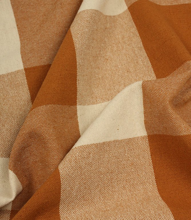 Aldsworth Chunky Check Fabric / Peanut - Just Fabrics