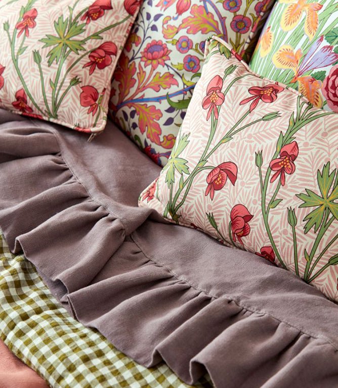 Monkshood Fabric / Rhubarb - Just Fabrics