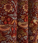 Strawberry Thief Chenille Tapestry Fabric / Wine - Just Fabrics