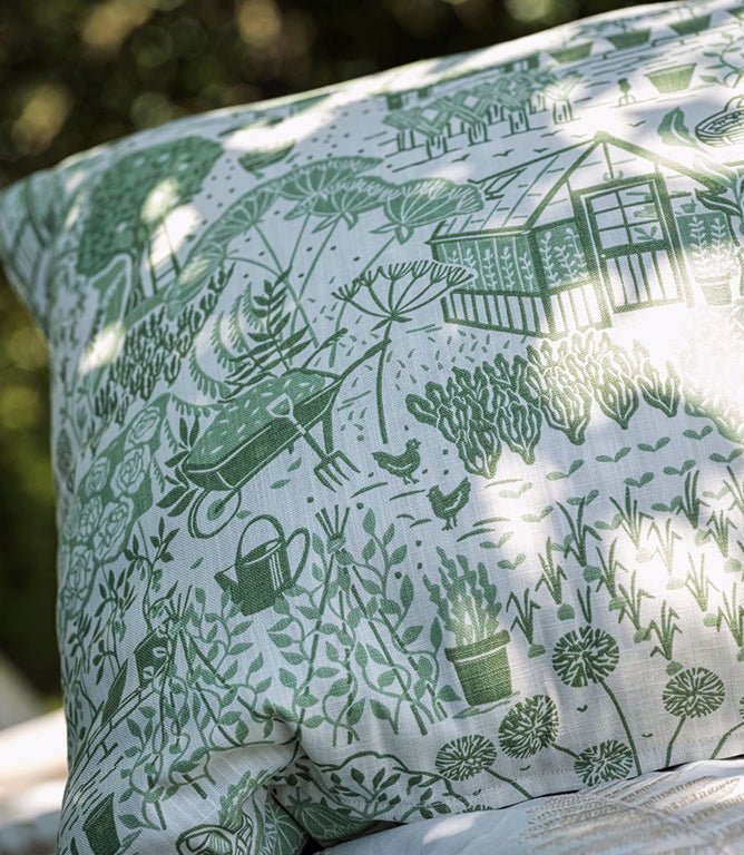 The Allotment Fabric / Fennel - Just Fabrics