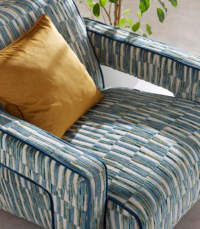 Kaleido Fabric / Teal - Just Fabrics