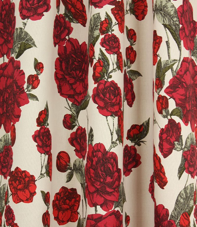 Roselie Fabric / Cranberry - Just Fabrics