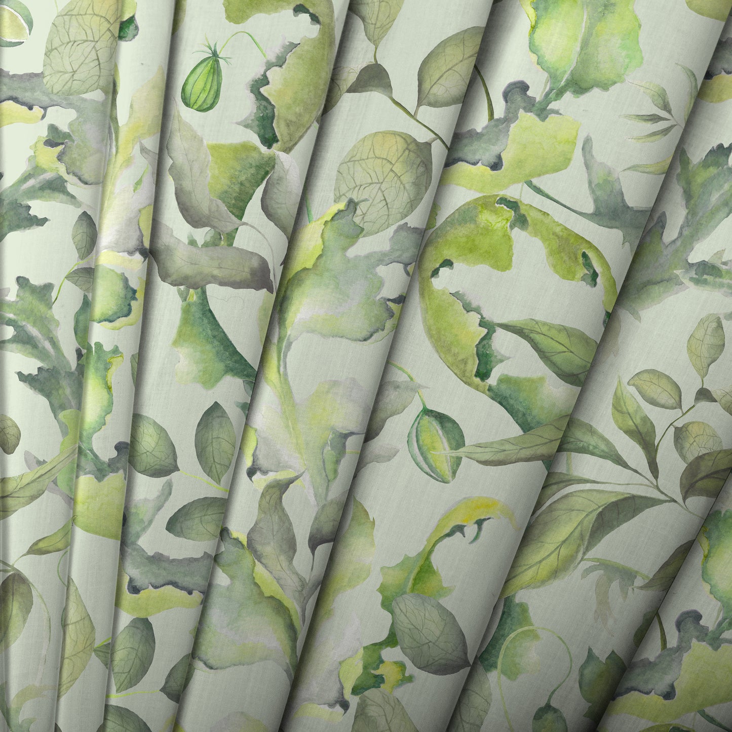 Claudia Fabric / Sage - Just Fabrics