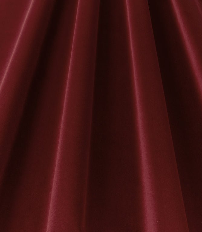 Adley FR Velvet Fabric / Cherry - Just Fabrics
