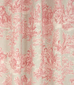 Esme Toile Fabric / Rouge - Just Fabrics