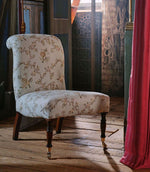 Trelliage Fabric / Sandstone / Woad - Just Fabrics