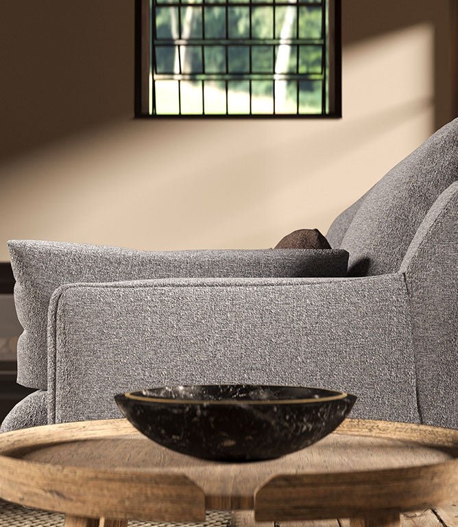 Bramley FR Fabric / Zinc - Just Fabrics