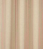 Linen Stripe Fabric / Red - Just Fabrics