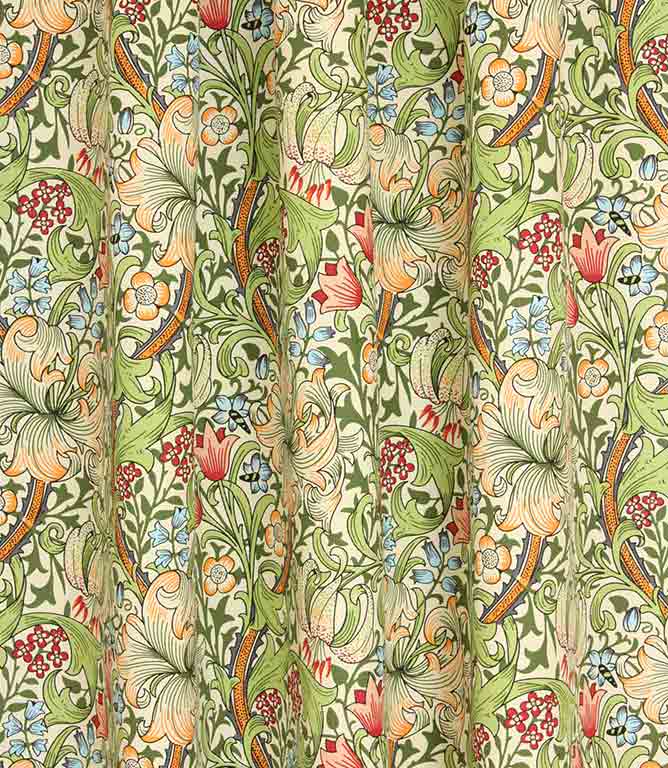 William Morris - Golden Lily Fabric / Multi – Just Fabrics