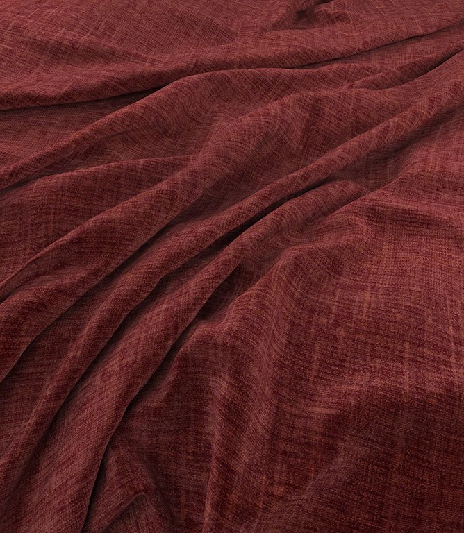 Petworth FR Fabric / Burgundy - Just Fabrics