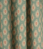 Evie Fabric / Soft Red / Teal - Just Fabrics