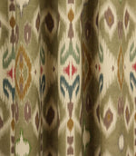 Bibi Ikat Fabric / Matcha - Just Fabrics