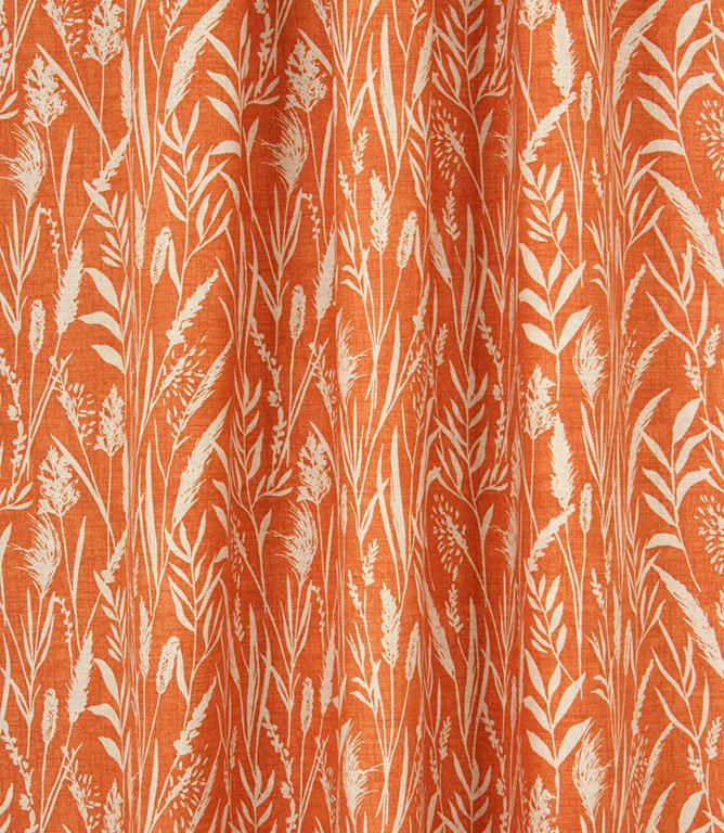 Wild Grasses Fabric / Clementine - Just Fabrics