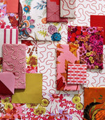 Ribbon Stripe Fabric / Spinel - Just Fabrics