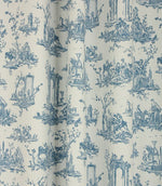 French Toile Fabric / French Blue - Just Fabrics