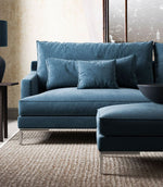 Ripley Chenille FR Fabric / Prussian - Just Fabrics