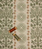 Novelli Fabric / Olive Green / Hazelnut - Just Fabrics