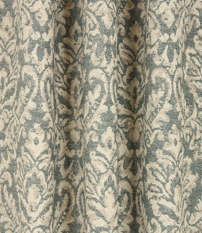 Hester Damask Fabric / Duck Egg - Just Fabrics