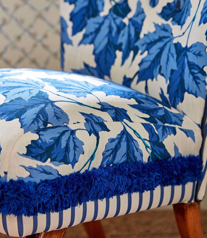 Dappled Leaf Fabric / Lapis - Just Fabrics