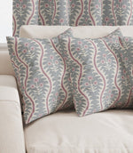 Elbury Vine Fabric / Berry - Just Fabrics