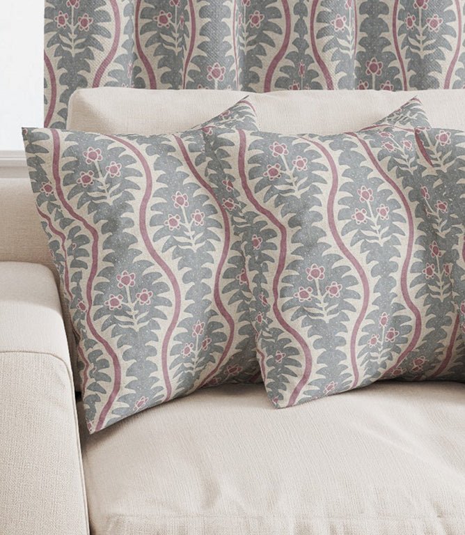 Elbury Vine Fabric / Berry - Just Fabrics