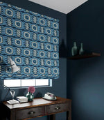 Casper Fabric / Navy - Just Fabrics