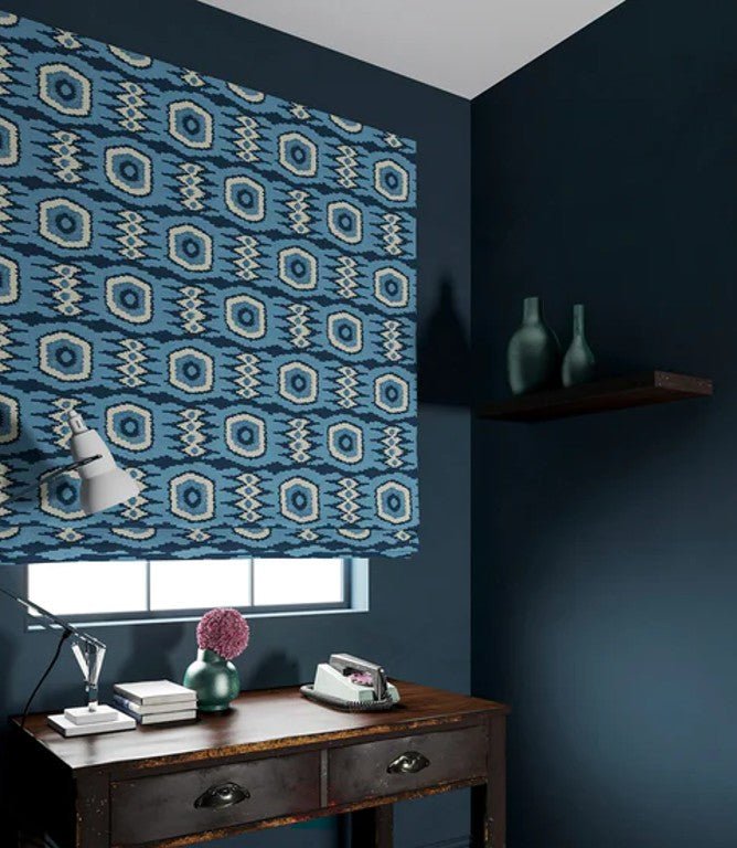 Casper Fabric / Navy - Just Fabrics