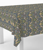 Strawberry Thief Oilcloth Fabric / Navy - Just Fabrics