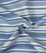 Iona Stripe Outdoor Fabric / Marine - Just Fabrics