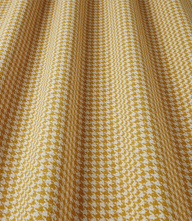 Houndstooth FR Fabric / Ochre - Just Fabrics