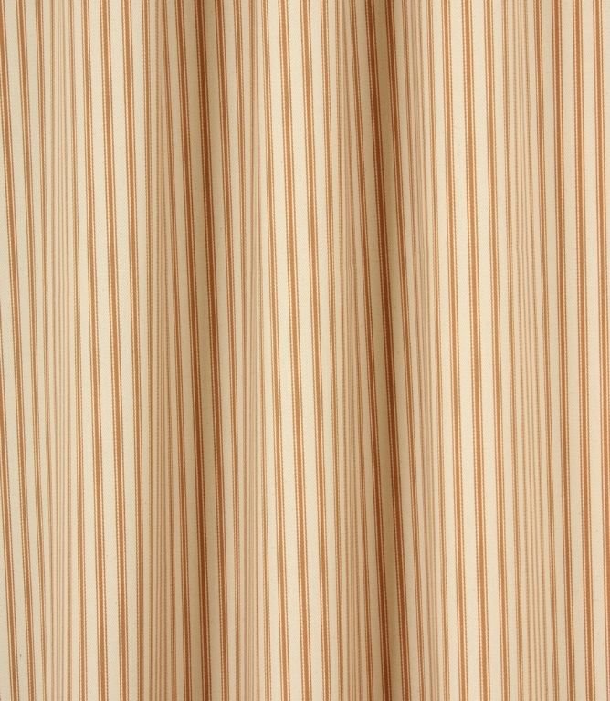 JF Ticking Fabric / Burnt Orange - Just Fabrics