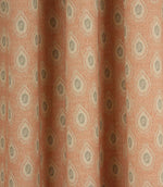 Evie Fabric / Duck Egg / Coral - Just Fabrics