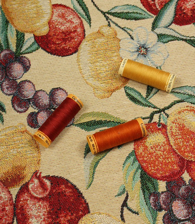 Citrina Tapestry Fabric / Natural - Just Fabrics