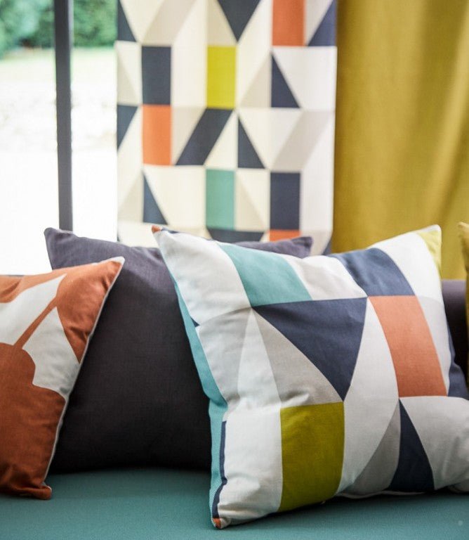 Nuevo Fabric / Citrus / Paprika / Forest - Just Fabrics