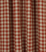 Cotswold Linen Check Fabric / Terracotta - Just Fabrics