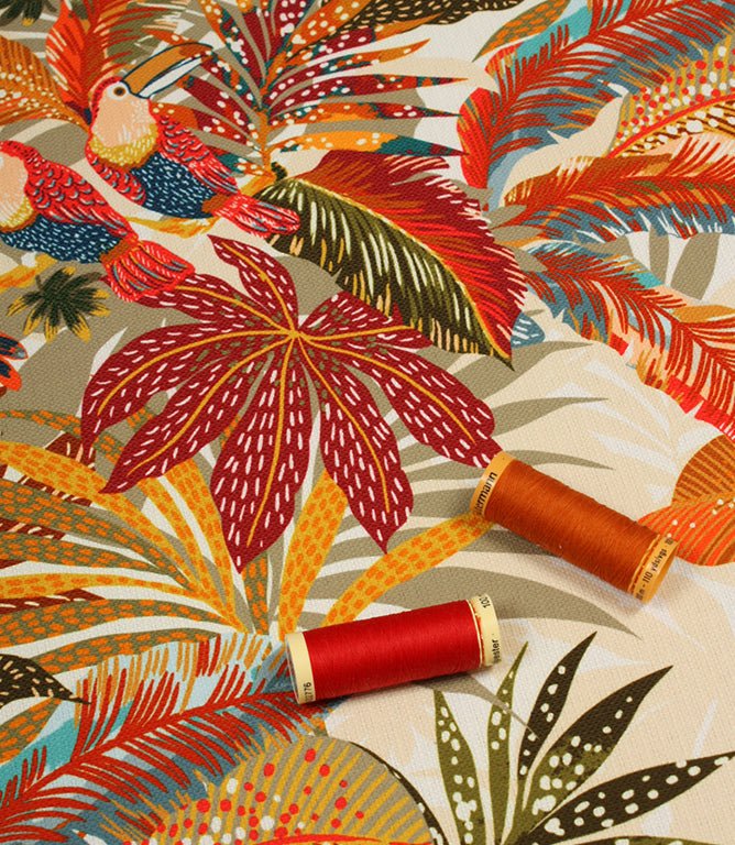 Costa Rica Outdoor Fabric / Terracotta - Just Fabrics