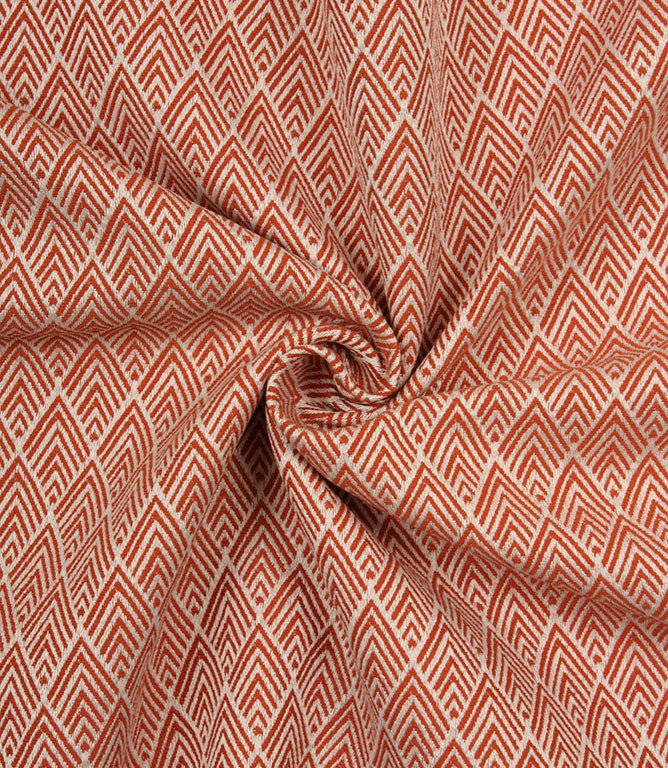 Hayle Outdoor Fabric / Burnt Orange - Just Fabrics