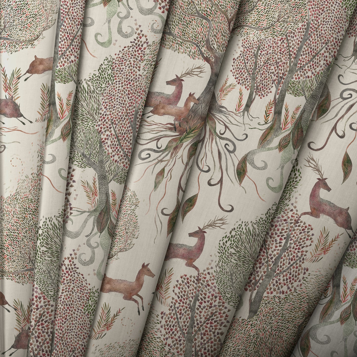 Willow Woods Fabric / Stone - Just Fabrics