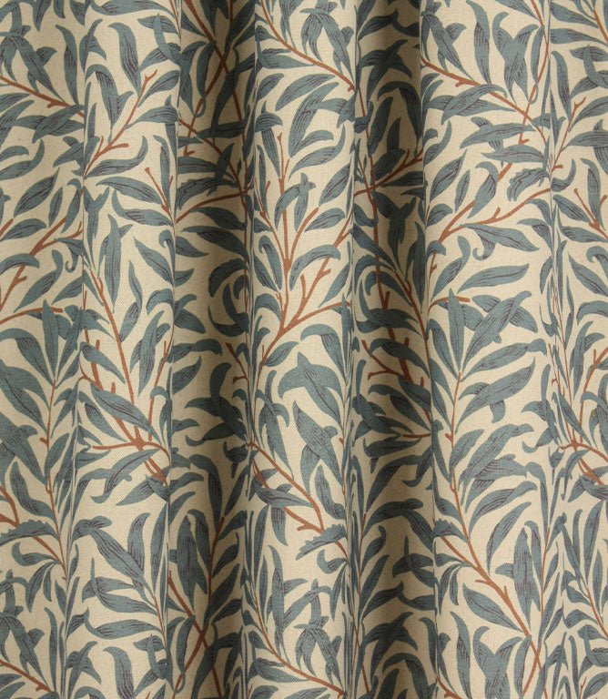 Boughs Wide Fabric / Indigo - Just Fabrics