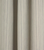 Painswick Ticking Fabric / Blue - Just Fabrics